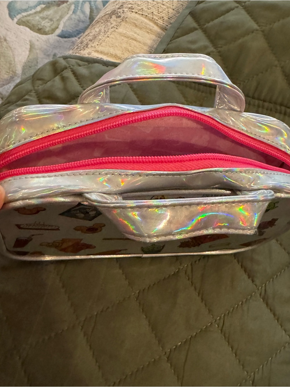 Tokyo Disney Resort Holographic Silver mini bag - Picture 3 of 6